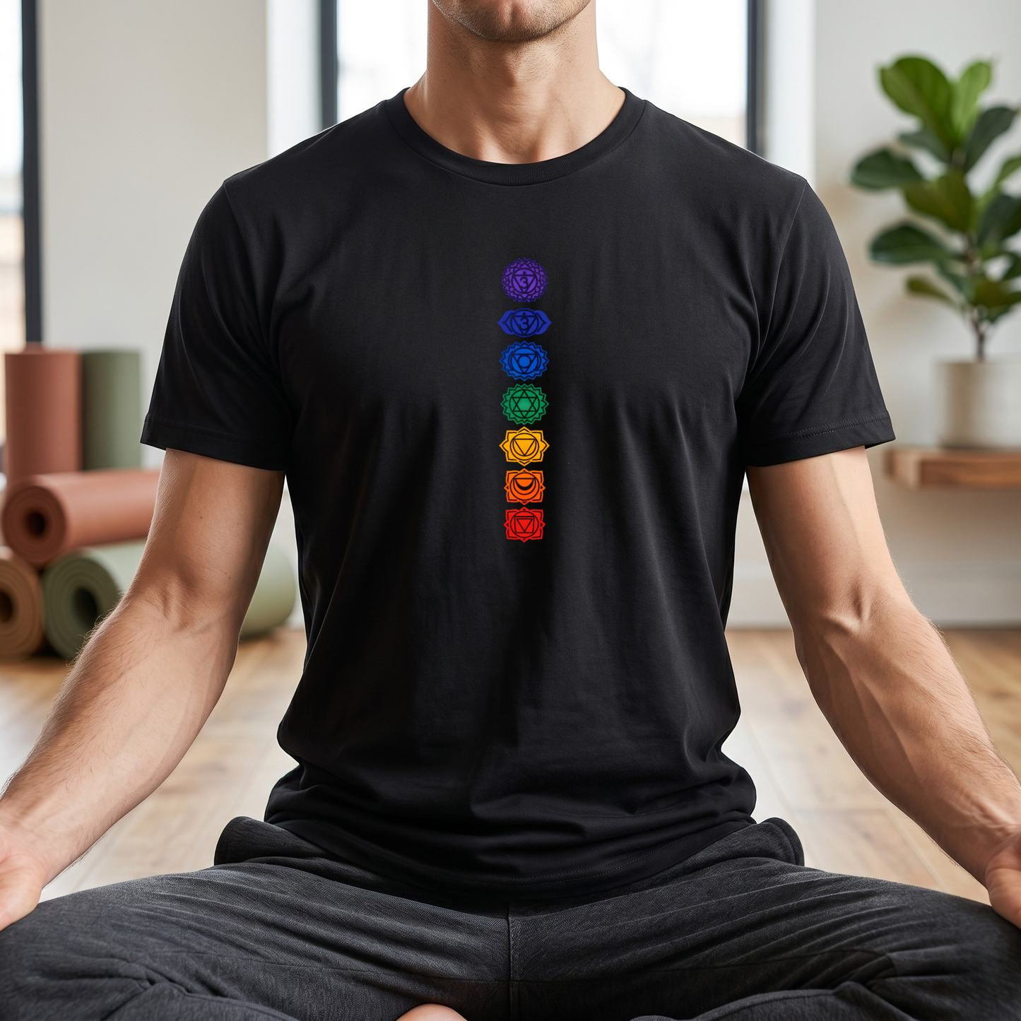 Vertical Color Chakras T-Shirt