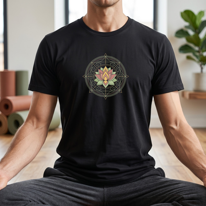 Geometric Lotus Flower T-Shirt