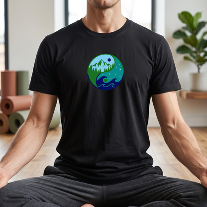 Sea & Mountain Yin Yang T-Shirt