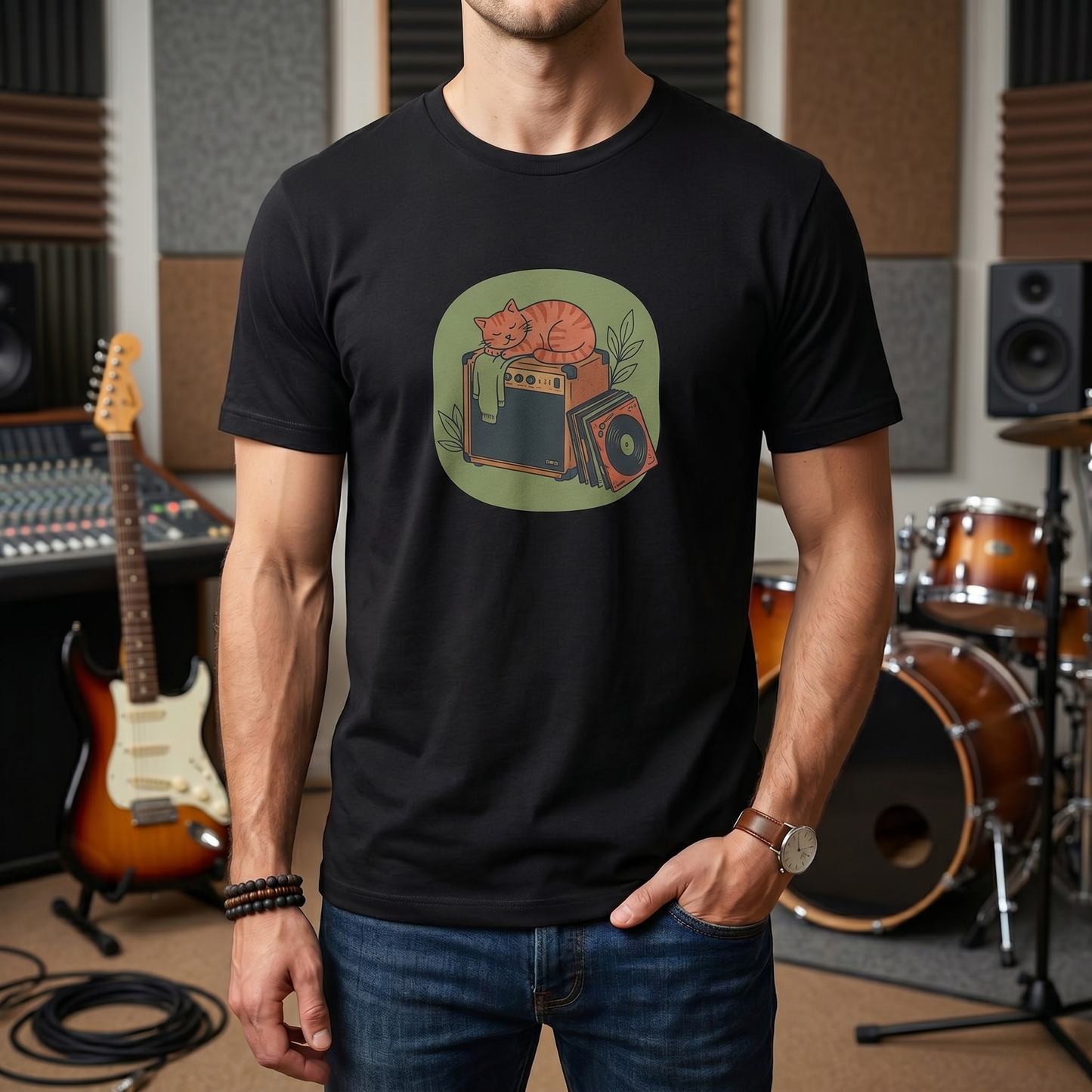 Cat & Amp T-Shirt