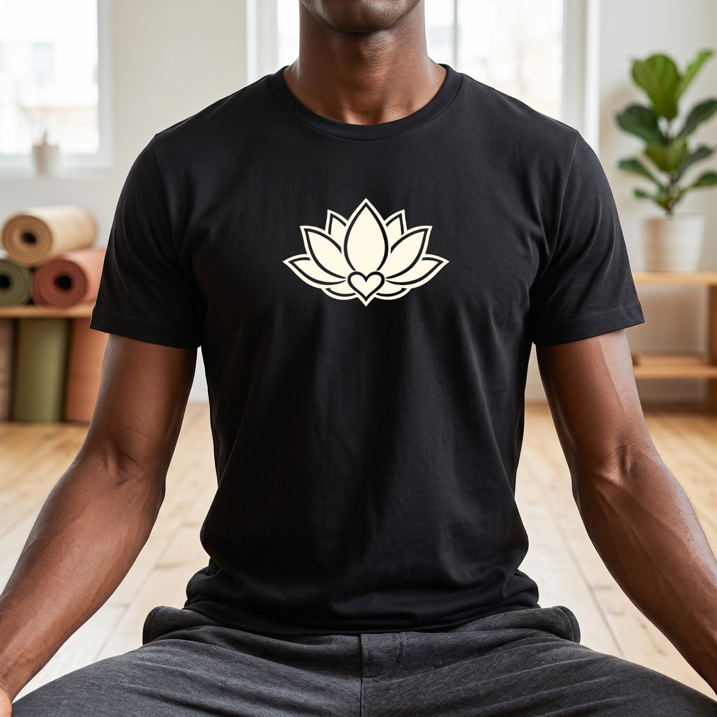 Minimalist Lotus Flower T-Shirt