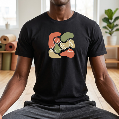 Line Art Yoga Poses T-Shirt