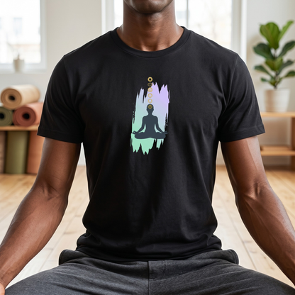 Paint Lotus Pose Chakras T-Shirt