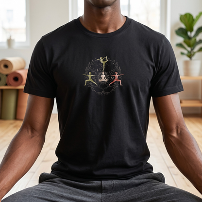 Watercolor Yoga Poses Botanical T-Shirt