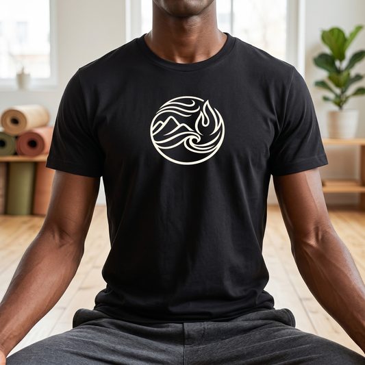 Line Art Four Elements Circle T-Shirt