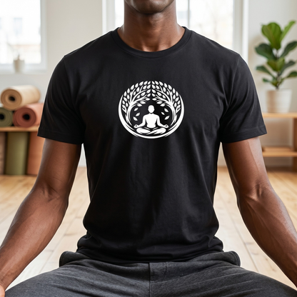 Leaves and Trees Lotus Pose T-Shirt
