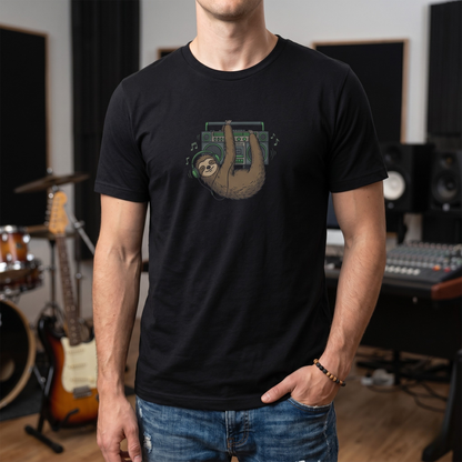 Retro Boombox Sloth T-Shirt