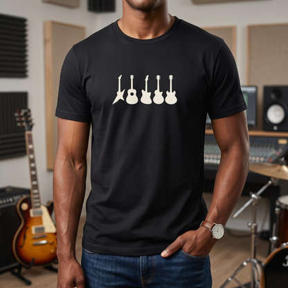 Guitar Types Silhouette T-Shirt