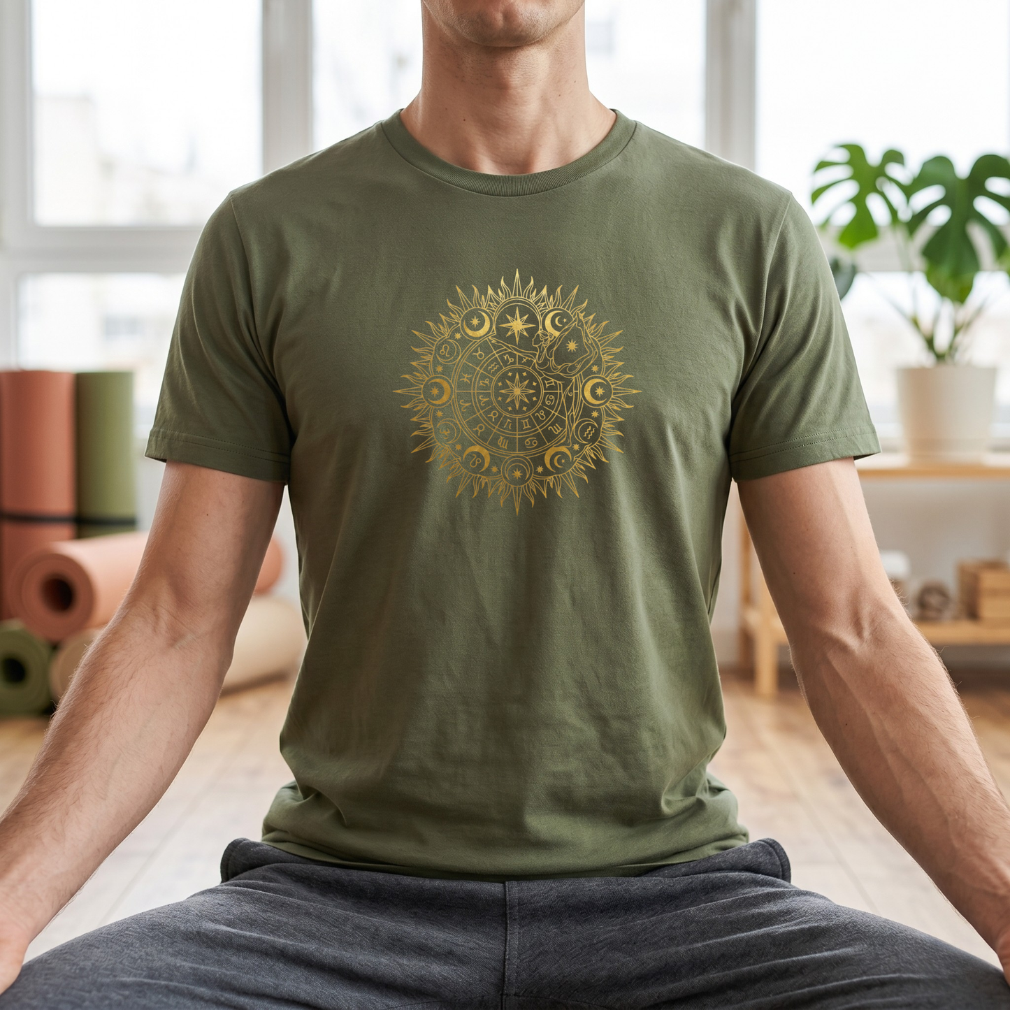 Signs Yoga Pose Mandala T-Shirt