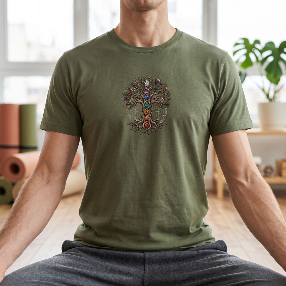 Crystal Chakra Tree of Life T-Shirt