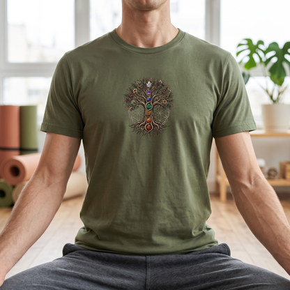 Crystal Chakra Tree of Life T-Shirt