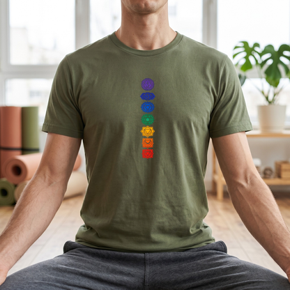 Vertical Color Chakras T-Shirt
