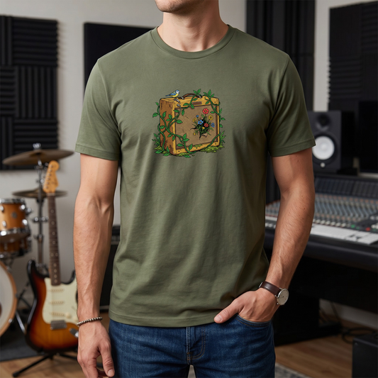 Bird and Flowers Amp T-Shirt