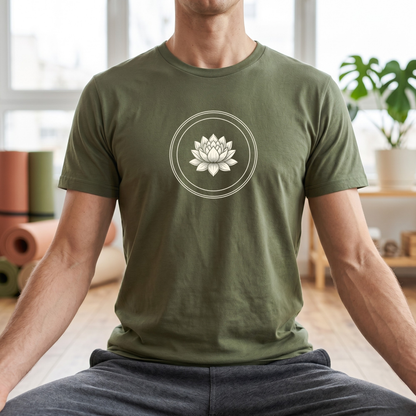Black & White Lotus Flower T-Shirt