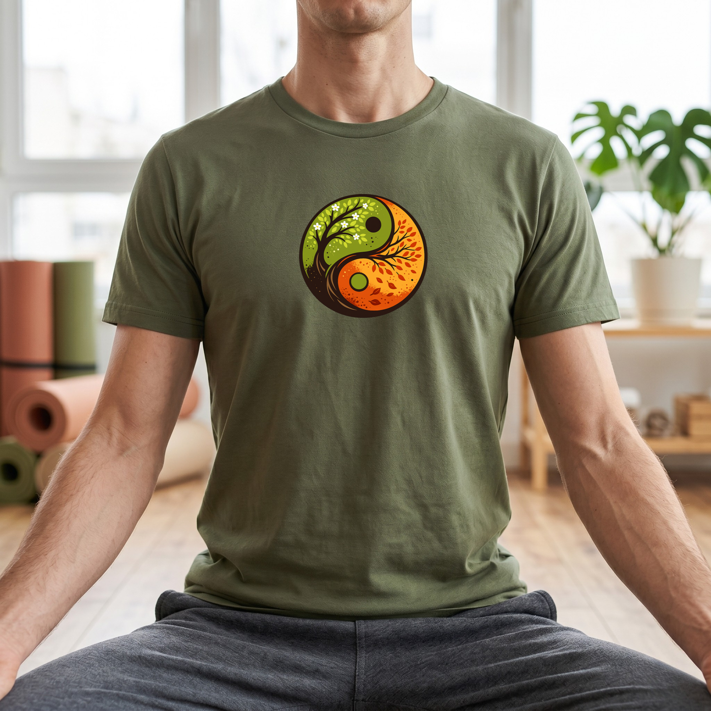 Season Trees Yin Yang T-Shirt