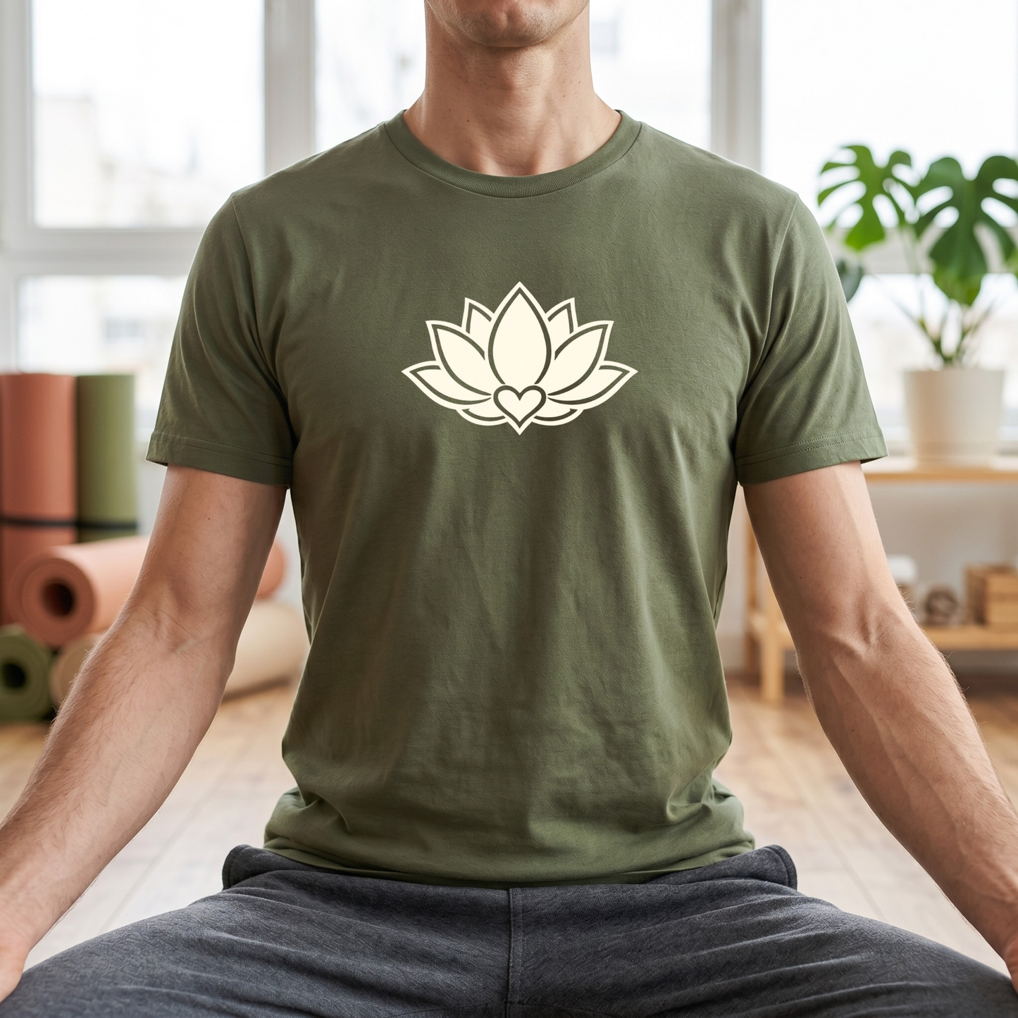 Minimalist Lotus Flower T-Shirt