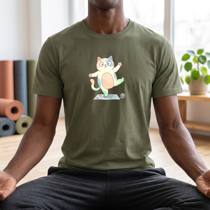 Watercolor Balancing Kitten T-Shirt