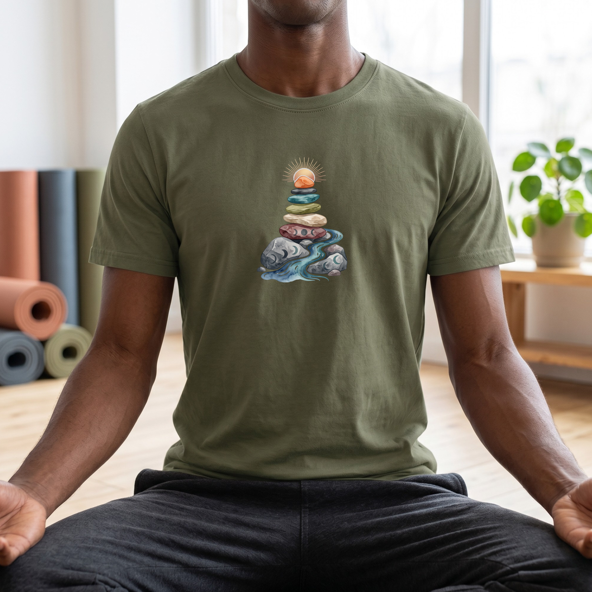 Sun & Moon Zen Stones T-Shirt
