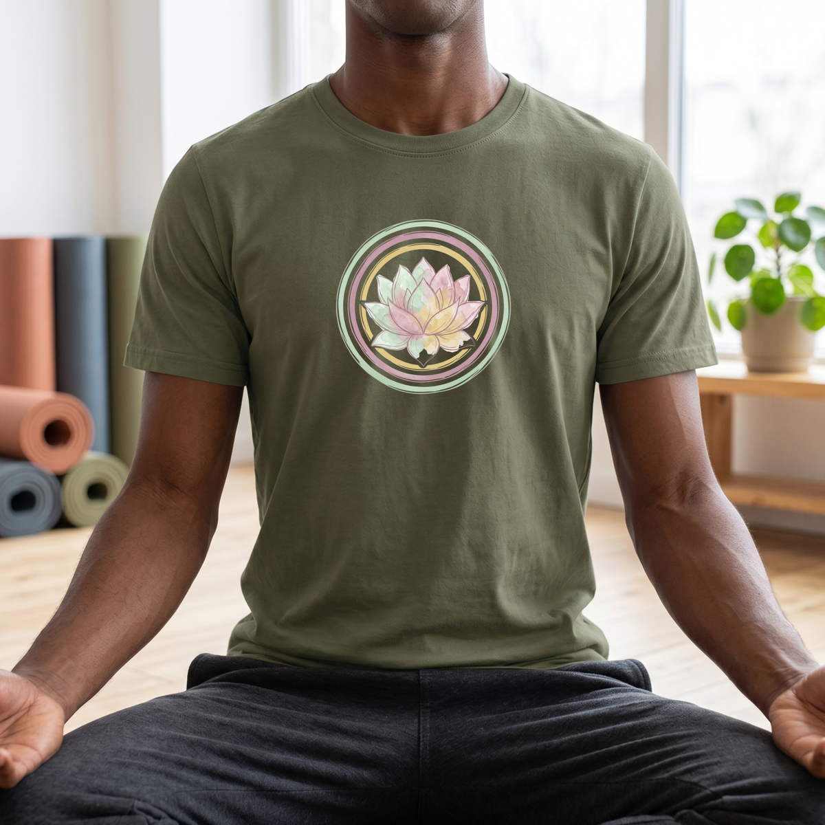Watercolor Pastel Lotus Flower T-Shirt