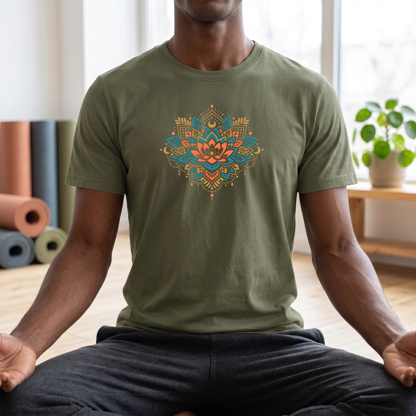 Colorful Lotus Flower T-Shirt