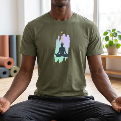 Paint Lotus Pose Chakras T-Shirt