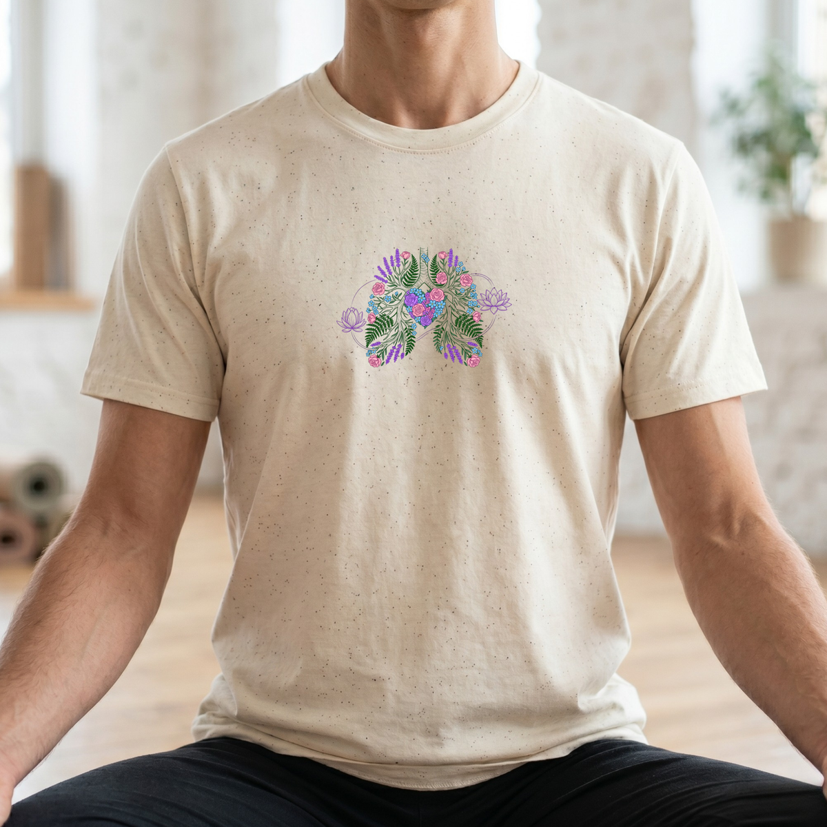 Breathing Floral Heart & Lungs T-Shirt