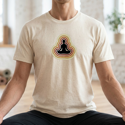 Retro Aura Lotus Pose T-Shirt