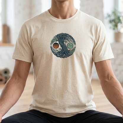 Earth and Water Tree Yin Yang T-Shirt