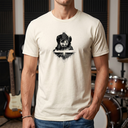 Cracked Moon Guitar T-Shirt