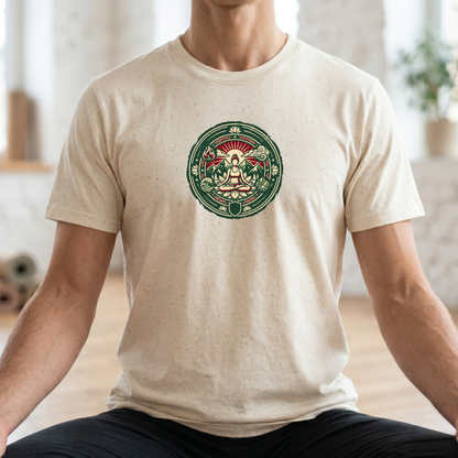 Vintage Four Elements Yoga Pose Badge T-Shirt
