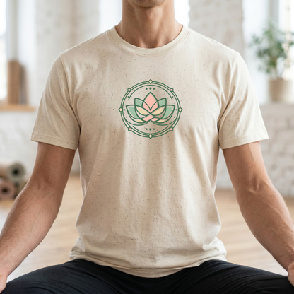 Pastel Geometric Lotus Flower T-Shirt