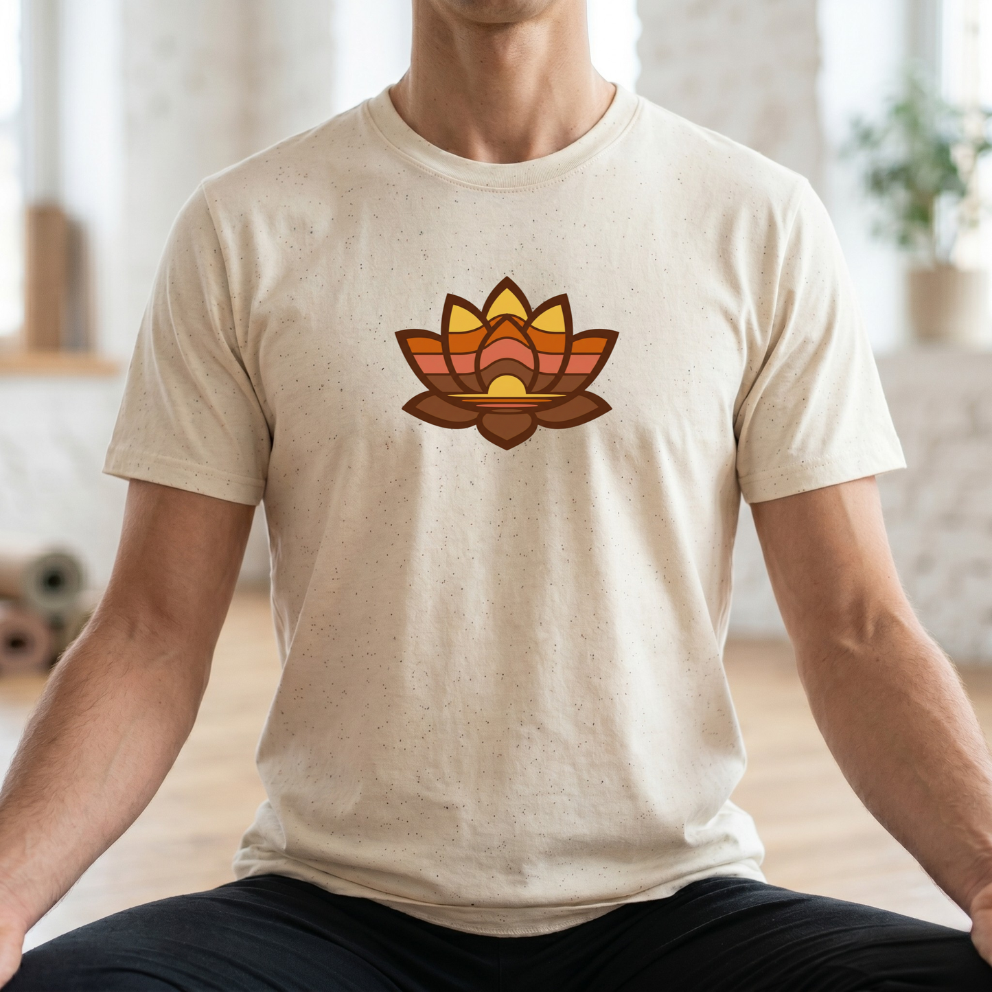 Retro Lotus Flower T-Shirt