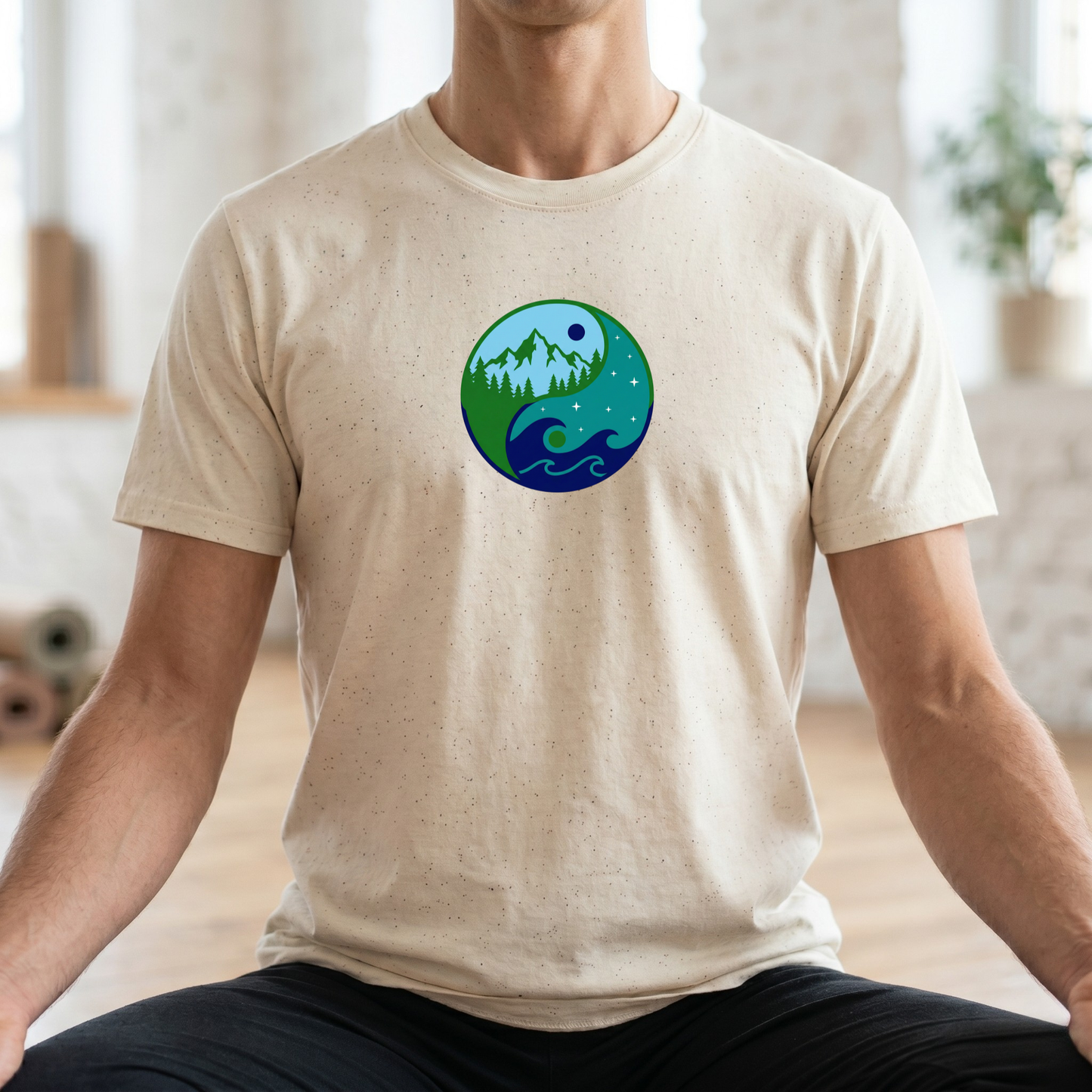 Sea & Mountain Yin Yang T-Shirt