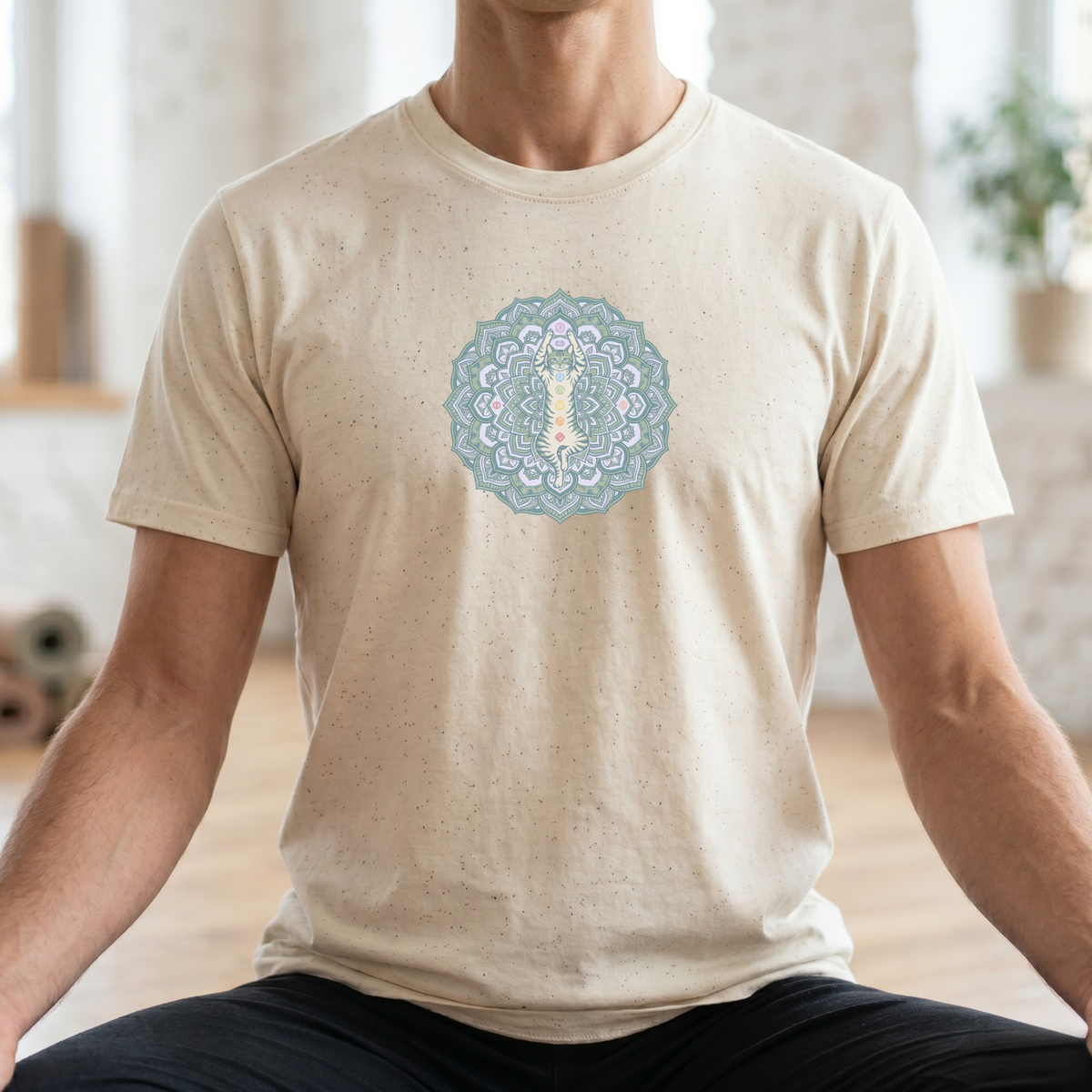 Chakra Cat Mandala T-Shirt