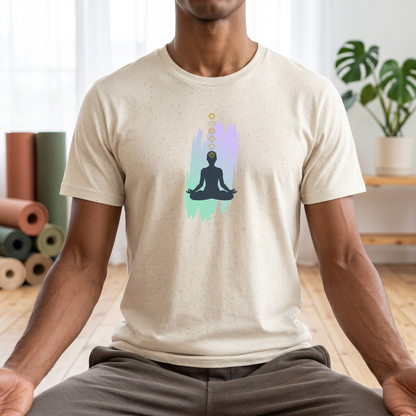 Paint Lotus Pose Chakras T-Shirt