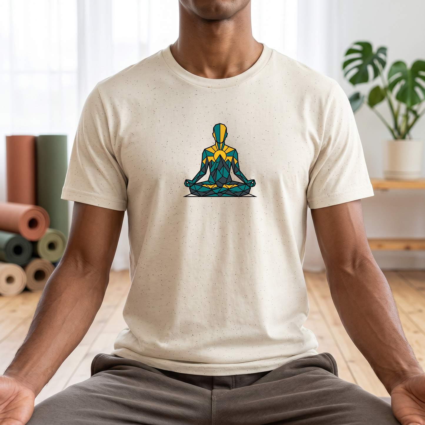Polygon Lotus Pose T-Shirt