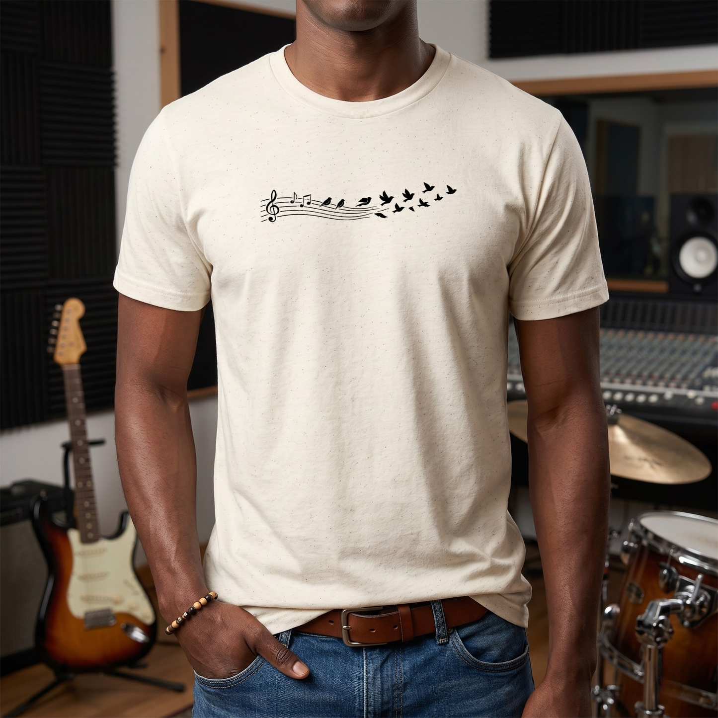 Birds & Music Notes T-Shirt