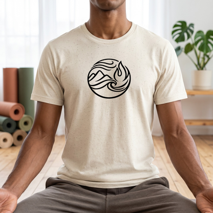 Line Art Four Elements Circle T-Shirt