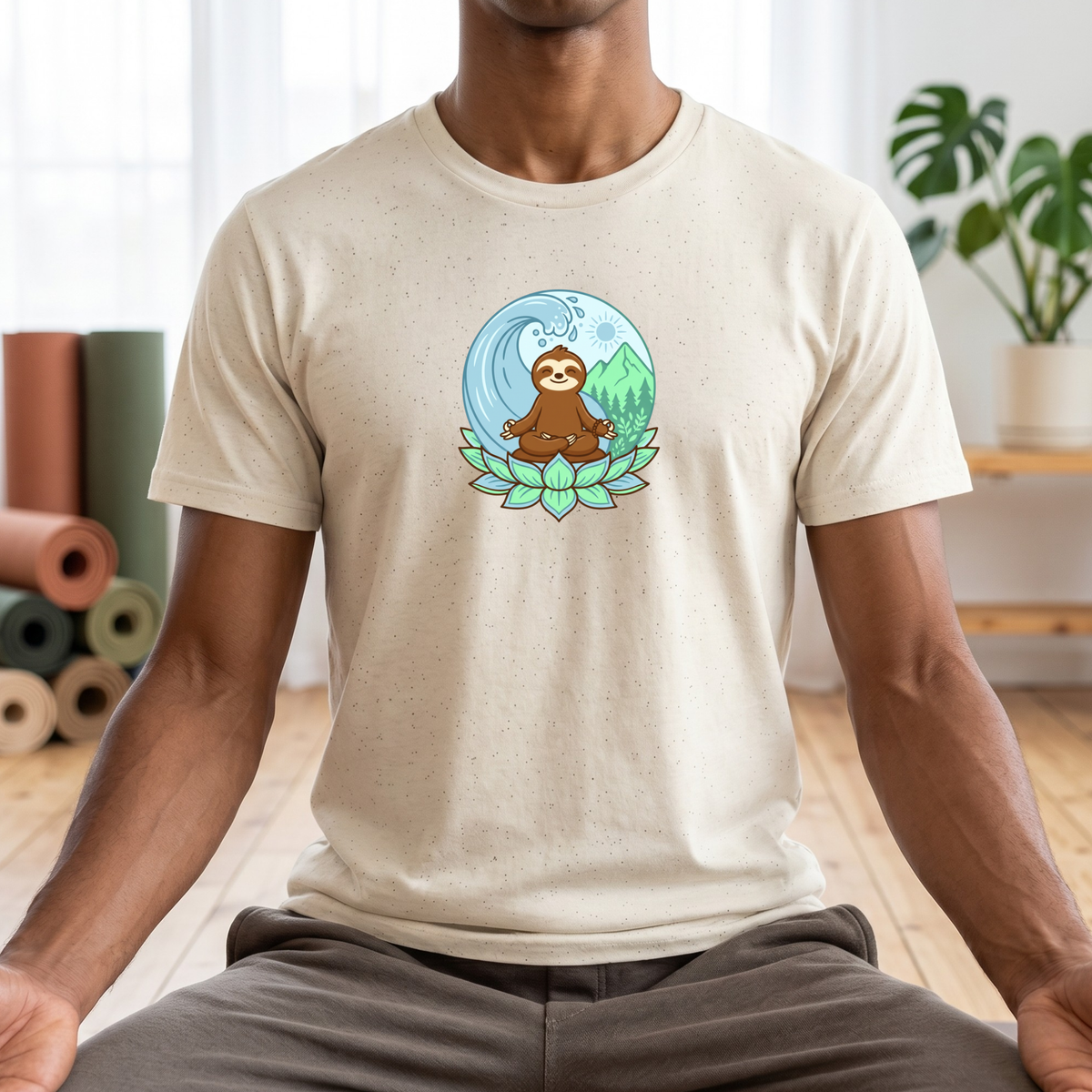 Zen Sloth Yin Yang T-Shirt