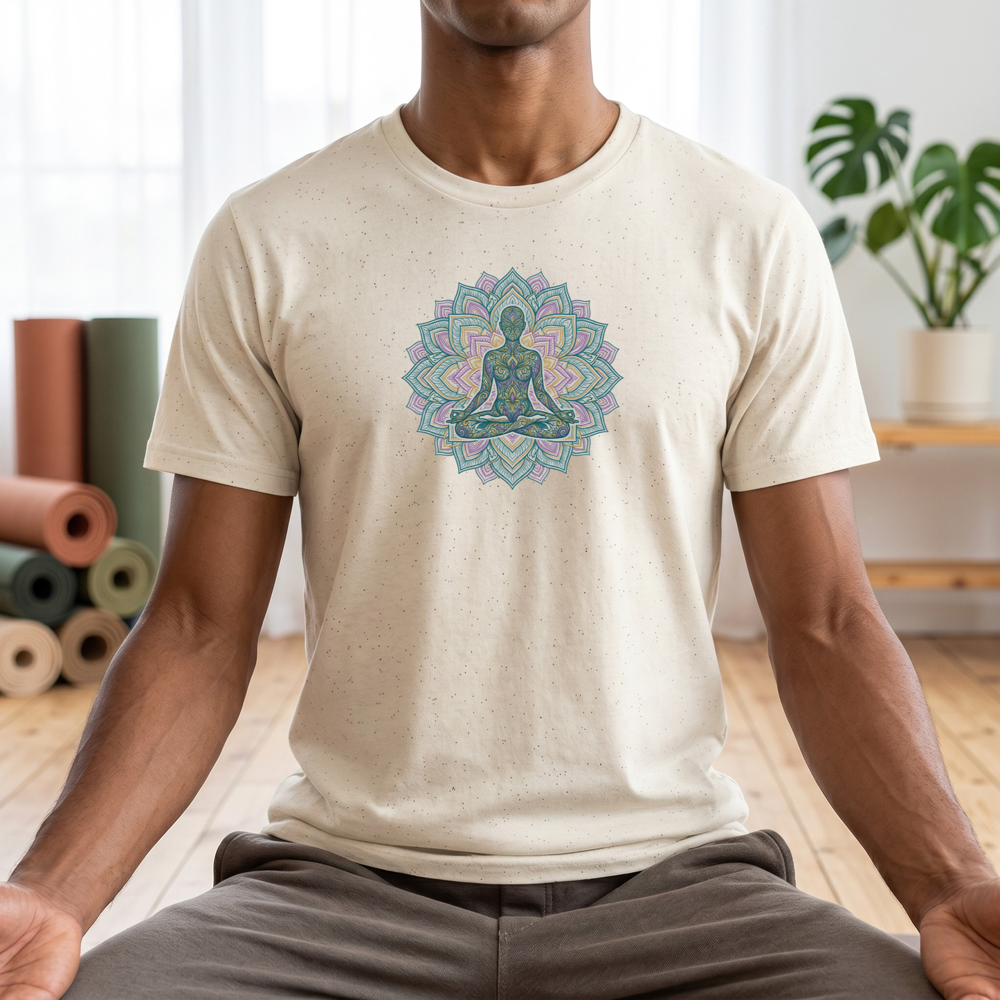 Lotus Pose Mandala T-Shirt