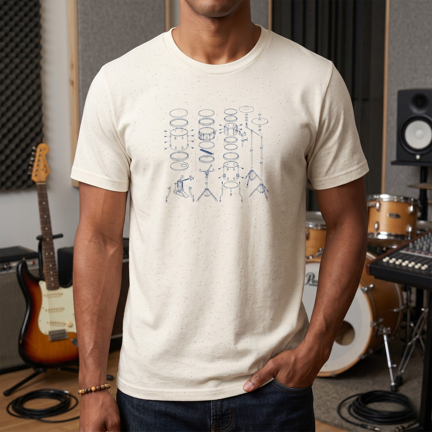 Drums Blueprint T-Shirt