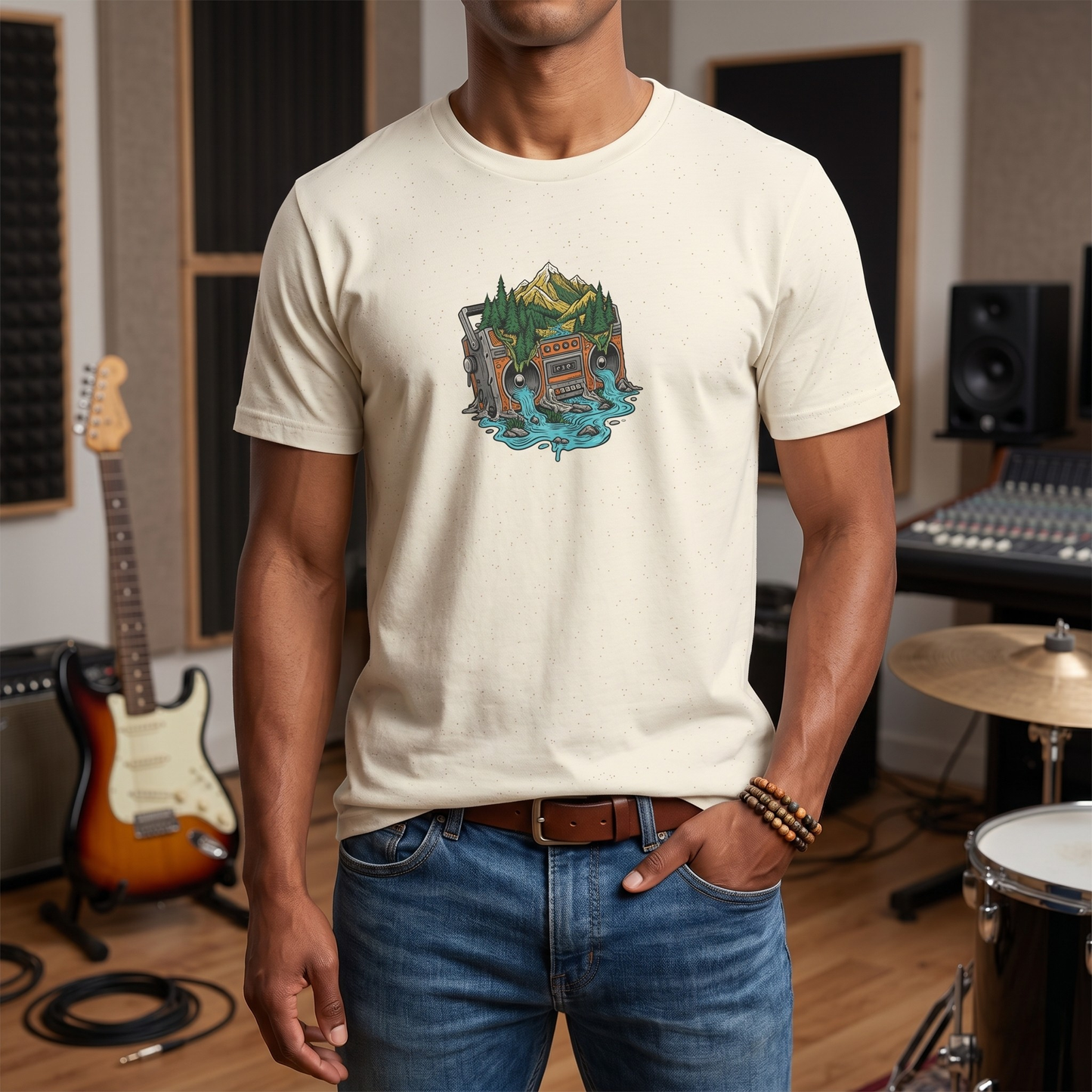 Melting Nature Boombox T-Shirt