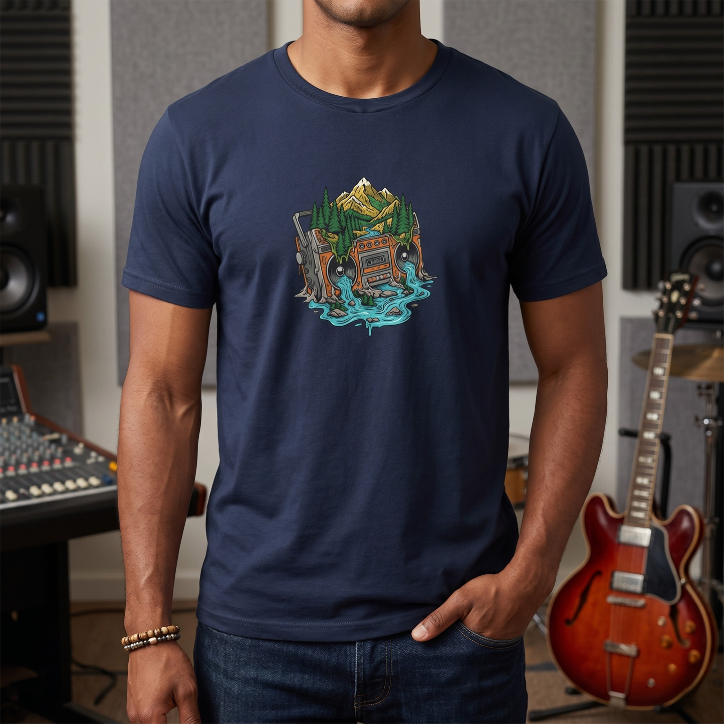 Melting Nature Boombox T-Shirt