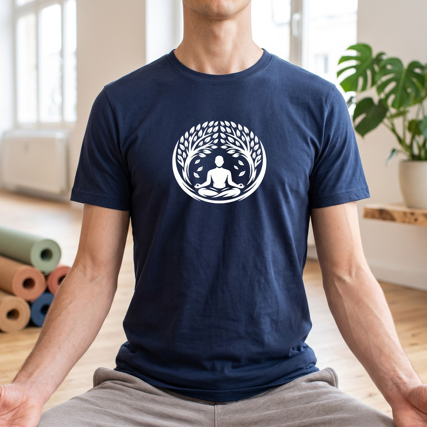 Leaves and Trees Lotus Pose T-Shirt