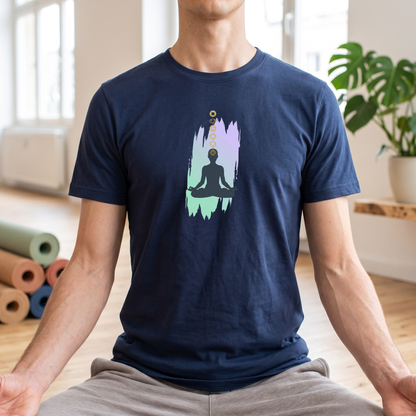 Paint Lotus Pose Chakras T-Shirt