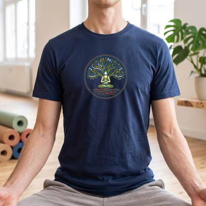 Calm Earthy Lotus Pose T-Shirt