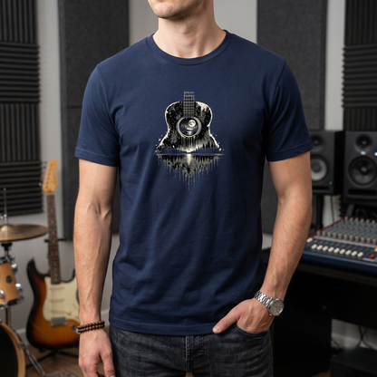 Cracked Moon Guitar T-Shirt