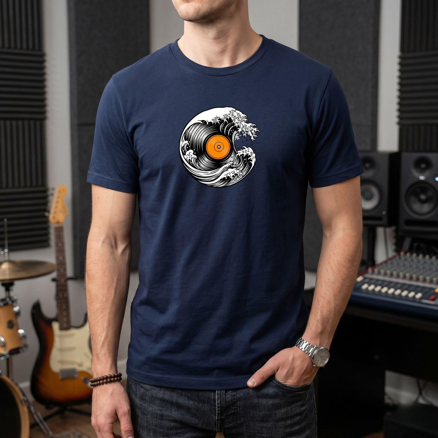 Ocean Wave Vinyl T-Shirt