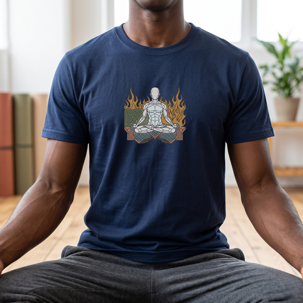 Polygon Four Elements Lotus Pose T-Shirt