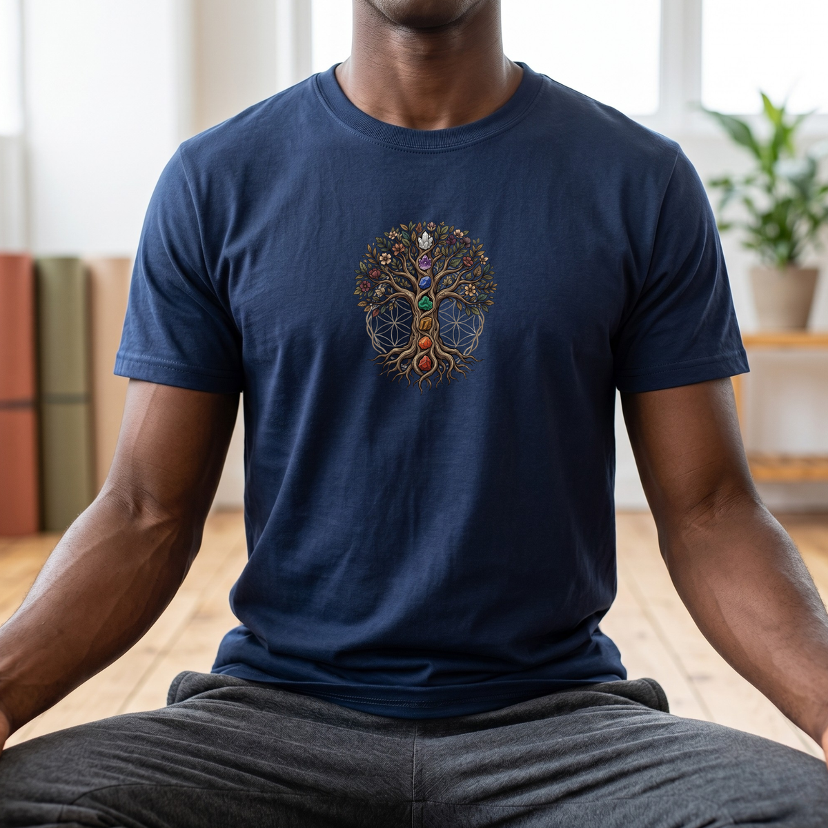 Crystal Chakra Tree of Life T-Shirt